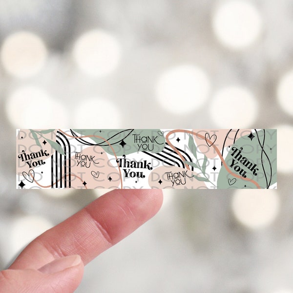 Boho Package Seal, Boho Package Tape, Small Business Tape, Cute Packaging Tape Strips, Boho Small Business Packaging