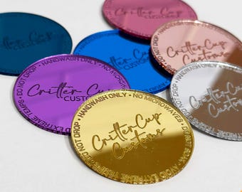 Custom Logo Acrylic Tumbler Care Bottoms (5 Pack)