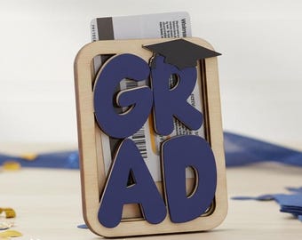 Graduation Gift Card Holder, Wood Gift Card Box, Custom Card Holder
