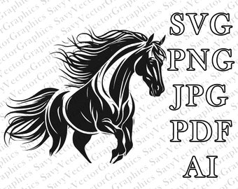 Horse, Horse SVG, svg, gallop, Cut File Cricut, xTool, Laser, File For Crafting, Decal, Horse Gallop Decal