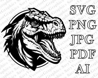 Raptor Kopf SVG, Raptor SVG, Raptor, Dinosaurier, Dinosaurier SVG, Schnittdatei Cricut, xTool, Laser, Datei zum Basteln