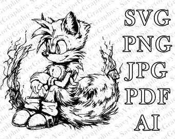 Tails SVG, Sonic the Hedgehog SVG, Tails the Fox, Cut File Cricut, File For Crafting