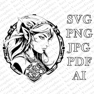 Zelda Princess SVG, Zelda SVG, Tears of the Kingdom, Cut File Cricut, File For Crafting