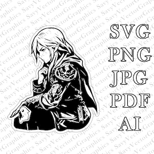 Pensive Link SVG, Zelda Link SVG, Link, Tears of the Kingdom, Cut File Cricut, File For Crafting