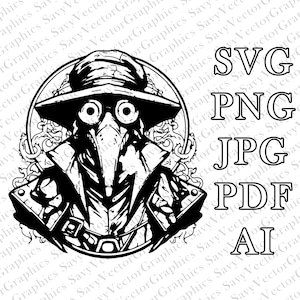 Plague Doctor SVG, Scifi, Cut File Cricut, File For Crafting