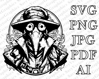 Plague Doctor SVG, Scifi, Cut File Cricut, File For Crafting