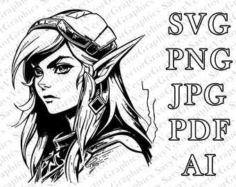Zelda Princess SVG, Zelda SVG, Zelda Shield, Tears of the Kingdom, Cut File Cricut, File For Crafting