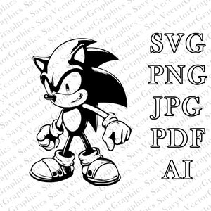 Sonic the Hedgehog SVG, Sonic SVG, Sonic, Sonic PNG, Cut File Cricut ...