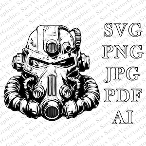 Fallout SVG, Fallout Shelter SVG, Fallout Mask, Cut File Cricut, File For Crafting