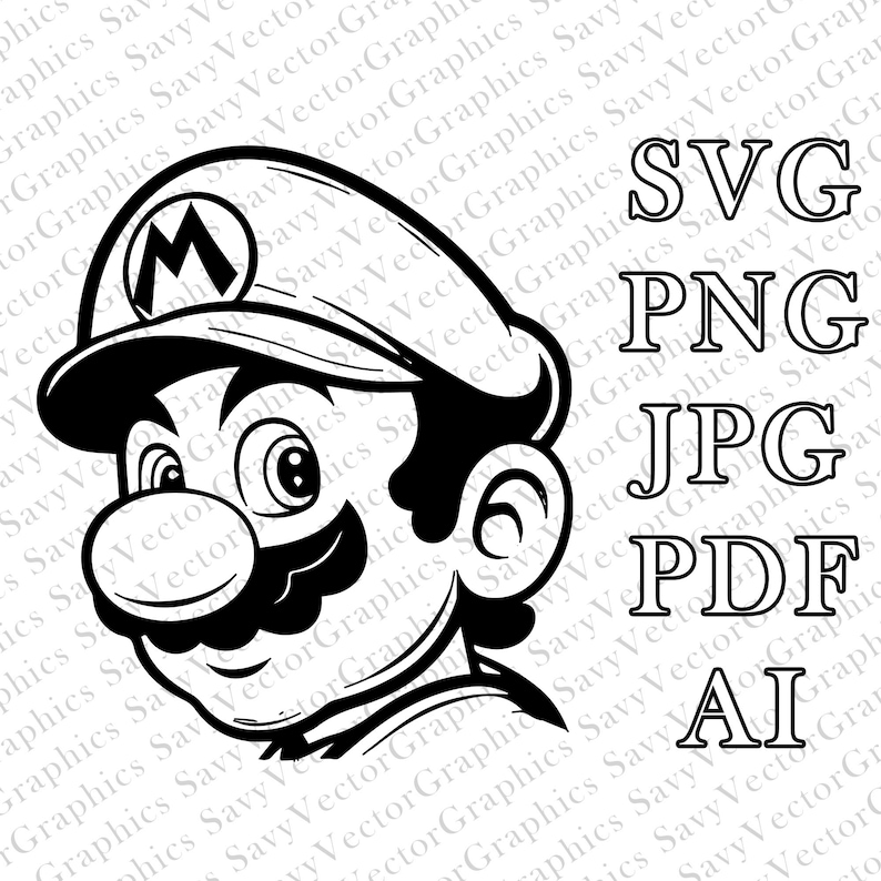 Mario SVG Mario Movie SVG Mario Movie Cut File Cricut File Etsy