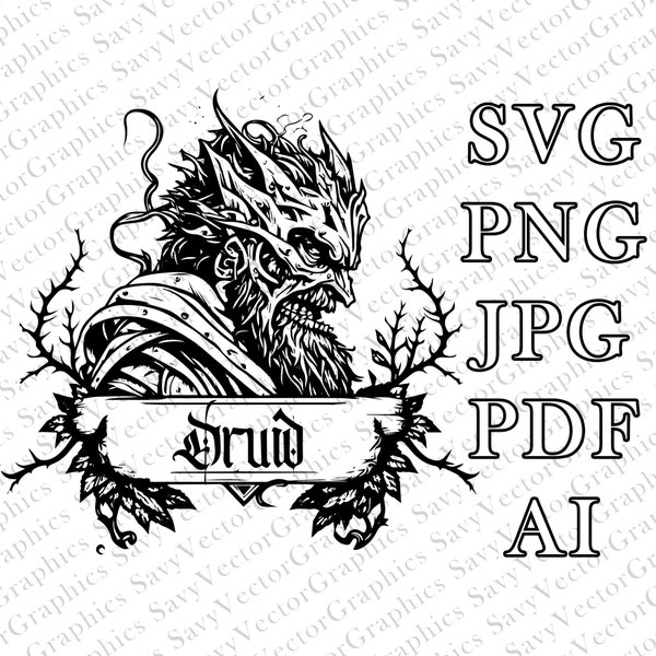 Druid Class Svg Etsy