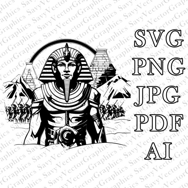 Pharoah: Total War SVG, Pharoah SVG, Pharoah, Egypt SVG, Cut File Cricut, File For Crafting