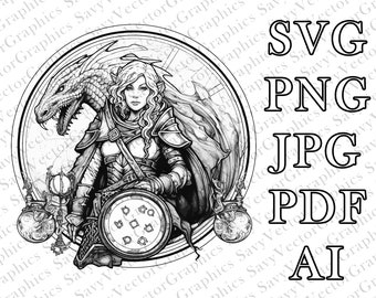 Mother of Dragons Grayscale SVG, Dragon SVG, D&D, Fantasy, Cut File Cricut, Game of Thrones, Dungeons and Dragons, File For Crafting