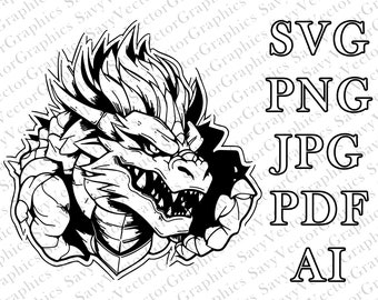 Bowser SVG, Mario Movie Bowser SVG, Mario Movie, Cut File Cricut, File For Crafting