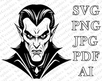 Drácula, Drácula SVG, Vampiro, Vampiro SVG, Halloween SVG, Cortar Archivo Cricut, Archivo para Elaboración
