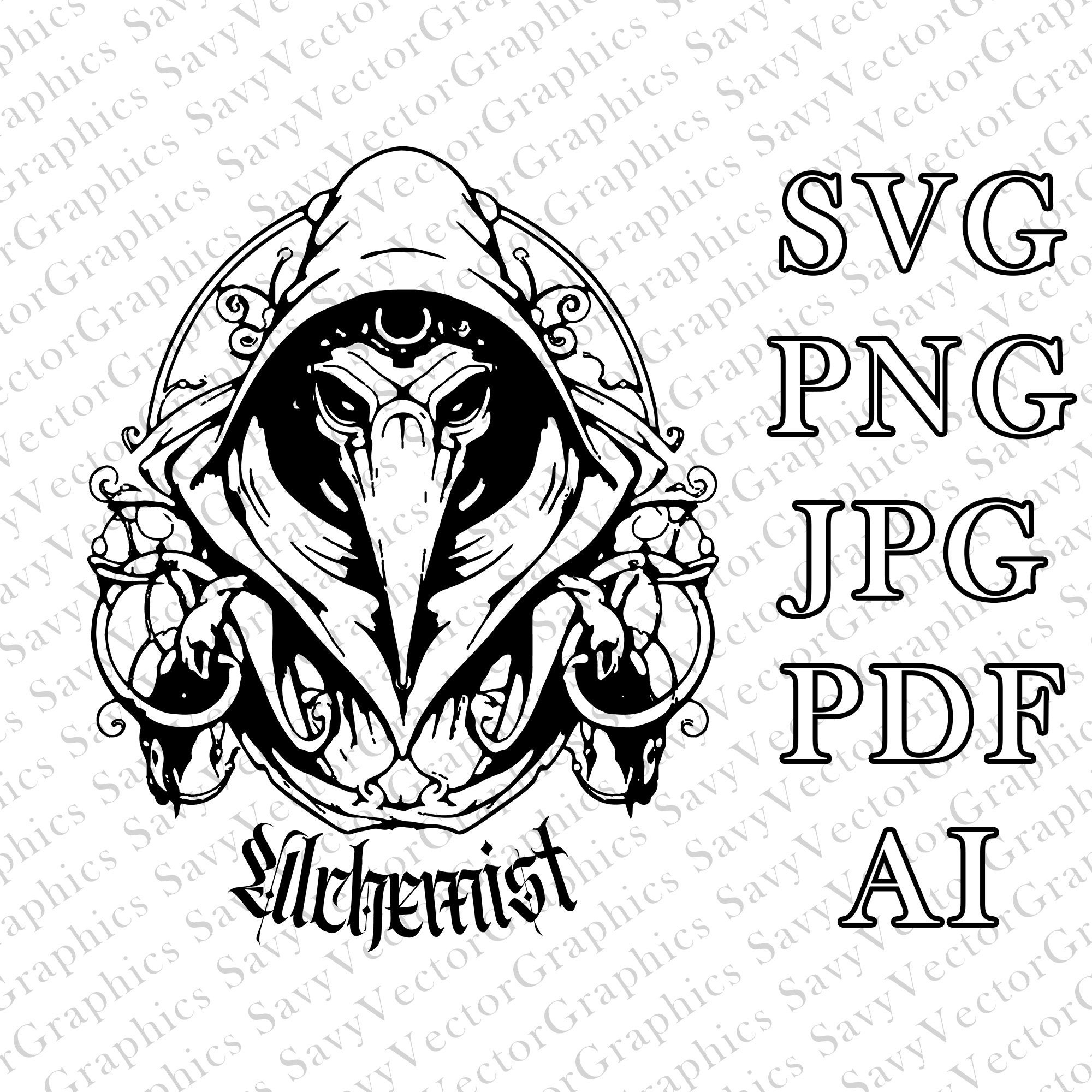 Plague Doctor Alchemist SVG, D&D, Fantasy, Cut File Cricut, Laser ...