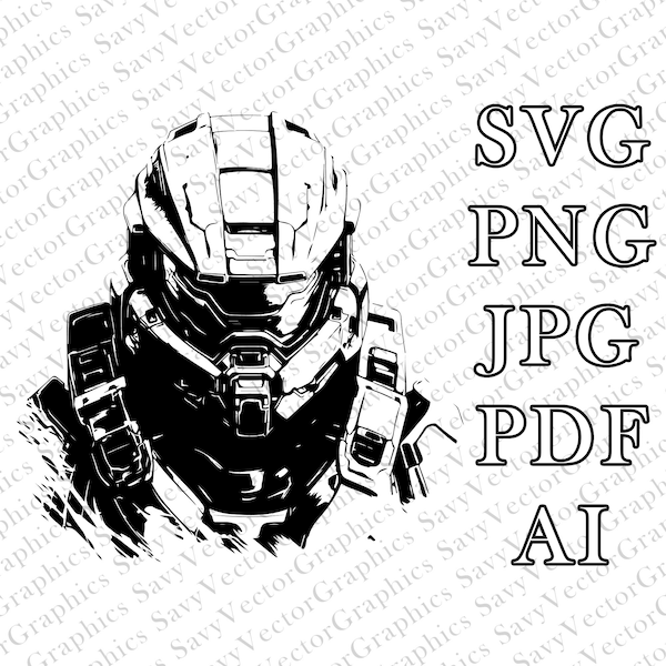 Halo Master Chief SVG, Halo Master Chief PNG, Halo, Master Chief, Cut File Cricut, File For Crafting