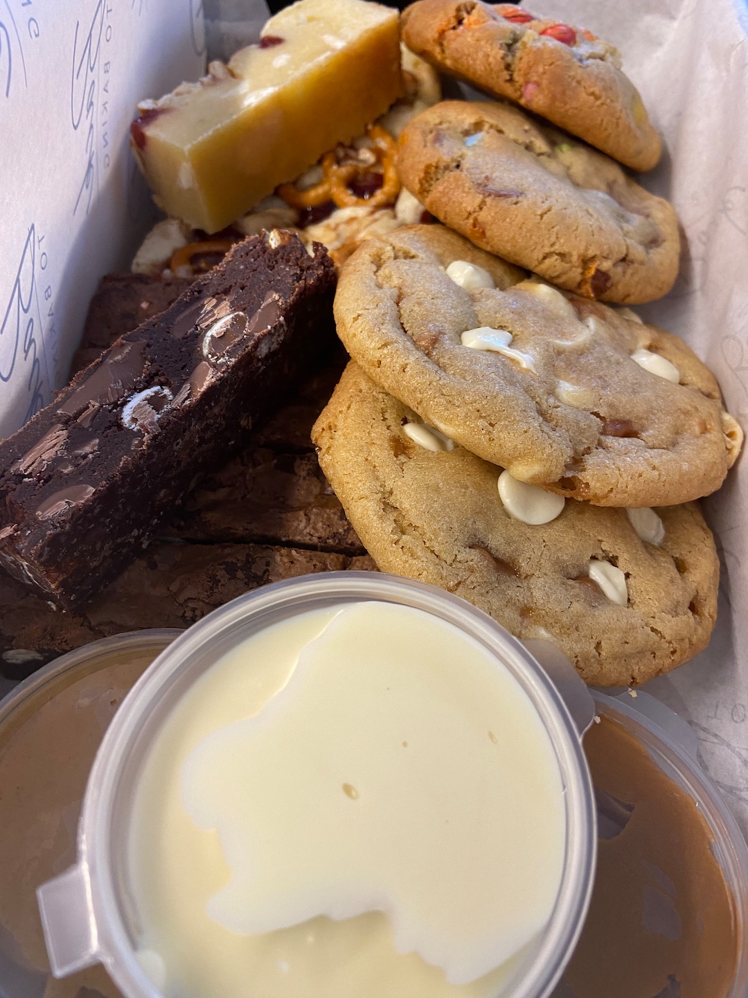 Brownie Blondie & Cookie Dipping Box Etsy UK