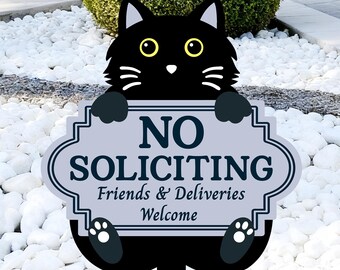 No Soliciting Metal Yard Sign,  Privacy Stake Sign, Steel Property Signage