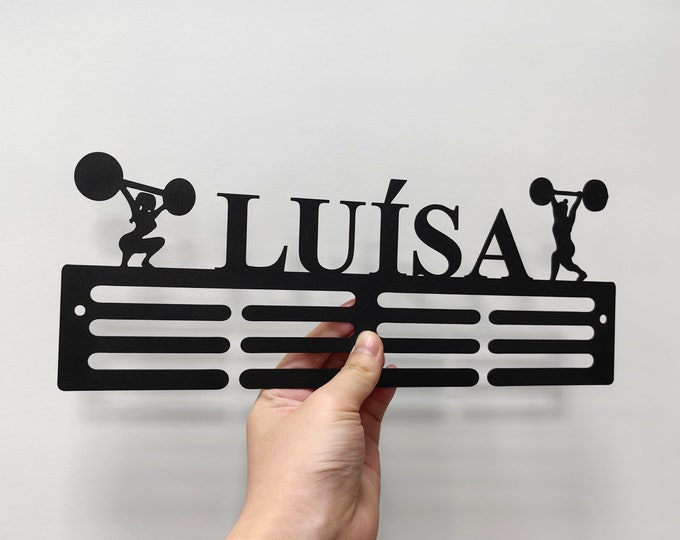 Powerlifting Medal Hanger Powerlifting Medal Holder 12 Rungs for Medals ...