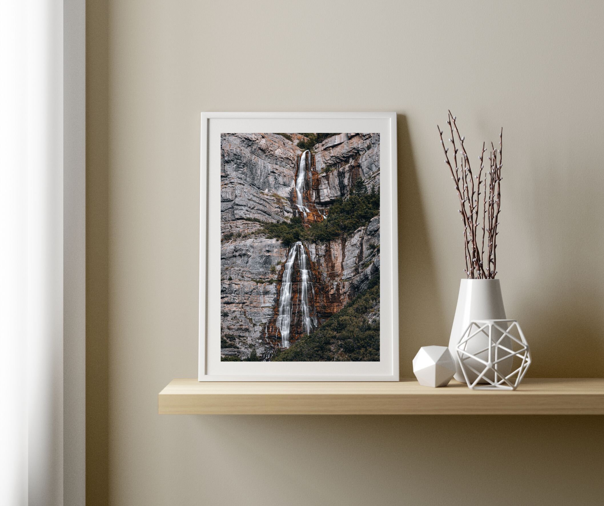 Waterfall Printable Wall Art Landscape Fine Art Photography Etsy