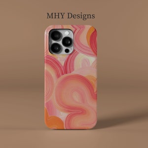 Pink Rainbow Flowers- Protective Phone Case - iPhone 14 13 12 11 XS XR MagSafe & Galaxy S23 S22 S21 S20 Plus Ultra - Minimalsit iPhone Case