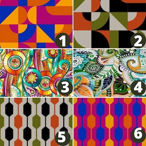 Boho Abstract pattern Printed upholstery Velvet