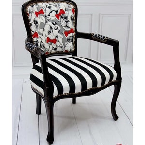 Black&White patterns Printed upholstery Velvet velour image 3