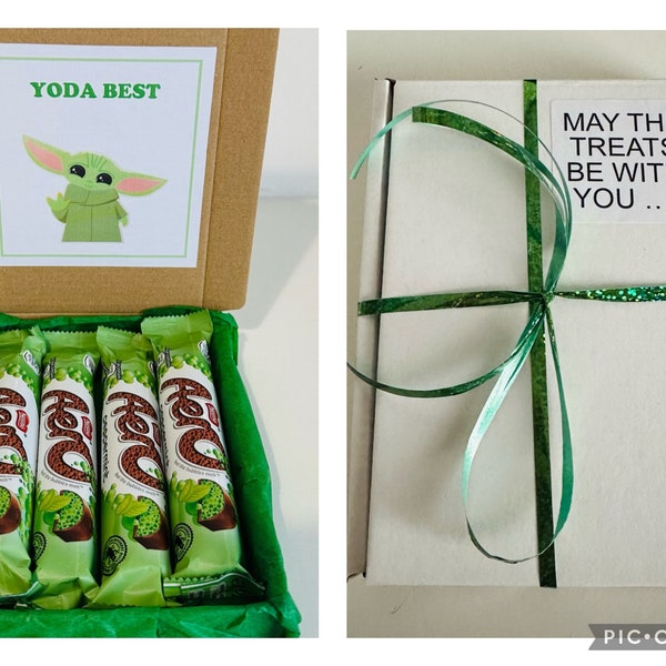 Yoda Best Chocolate Box, Yoda Best, Yoda gifts, birthday sweets, Baby Yoda, Starwars Gifts, Starwars Sweets, Mothers Day Sweets, Fathers Day