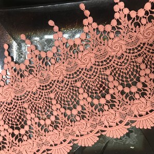 Clay Powder - Cotton Italian  Lace - 24 cm  Wide.