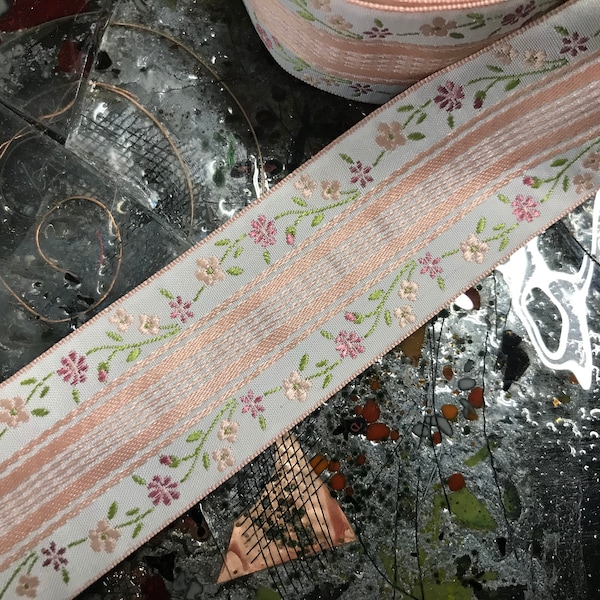 Embroidered Ribbon Wide - Etsy