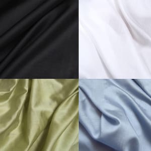 Natural White - Silk/Cotton Lining Fabric- 140 cm Width.