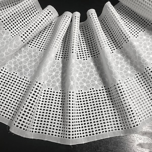 Natural White All Embroidered Insert - Cotton Broderie Anglaise - 28 cm Wide.