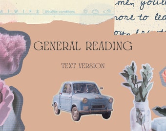 General Tarot Reading - Text Version