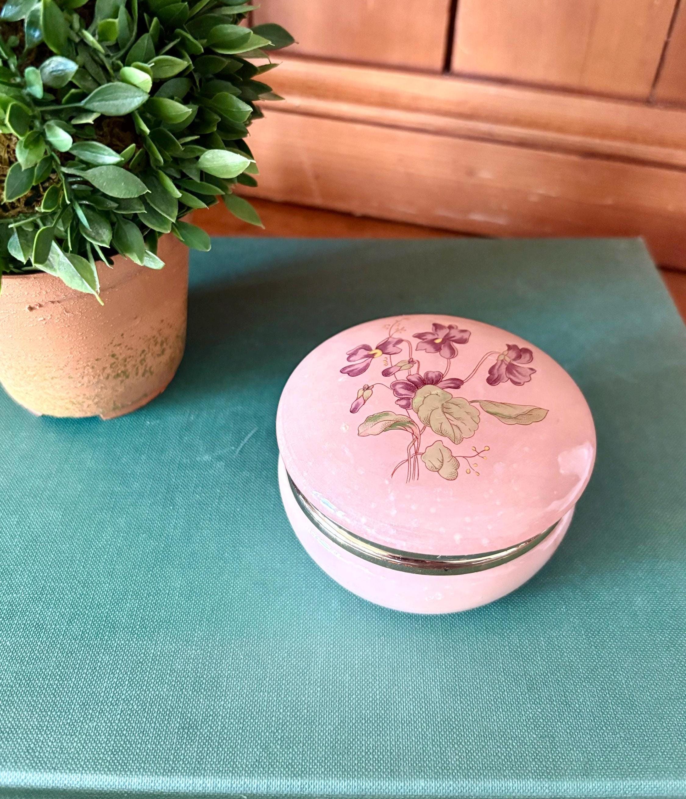 ビンテージ GENUINE ALABASTER イタリア製 ジュエリーボックス Genuine Alabaster Trinket Box Made in Italy - Etsy