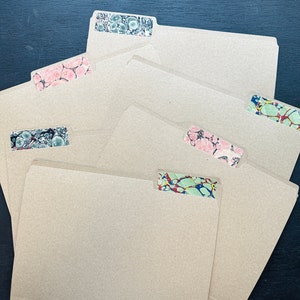 Marbled paper file folders, 1800’s marble paper, diy file folder, pre- vintage