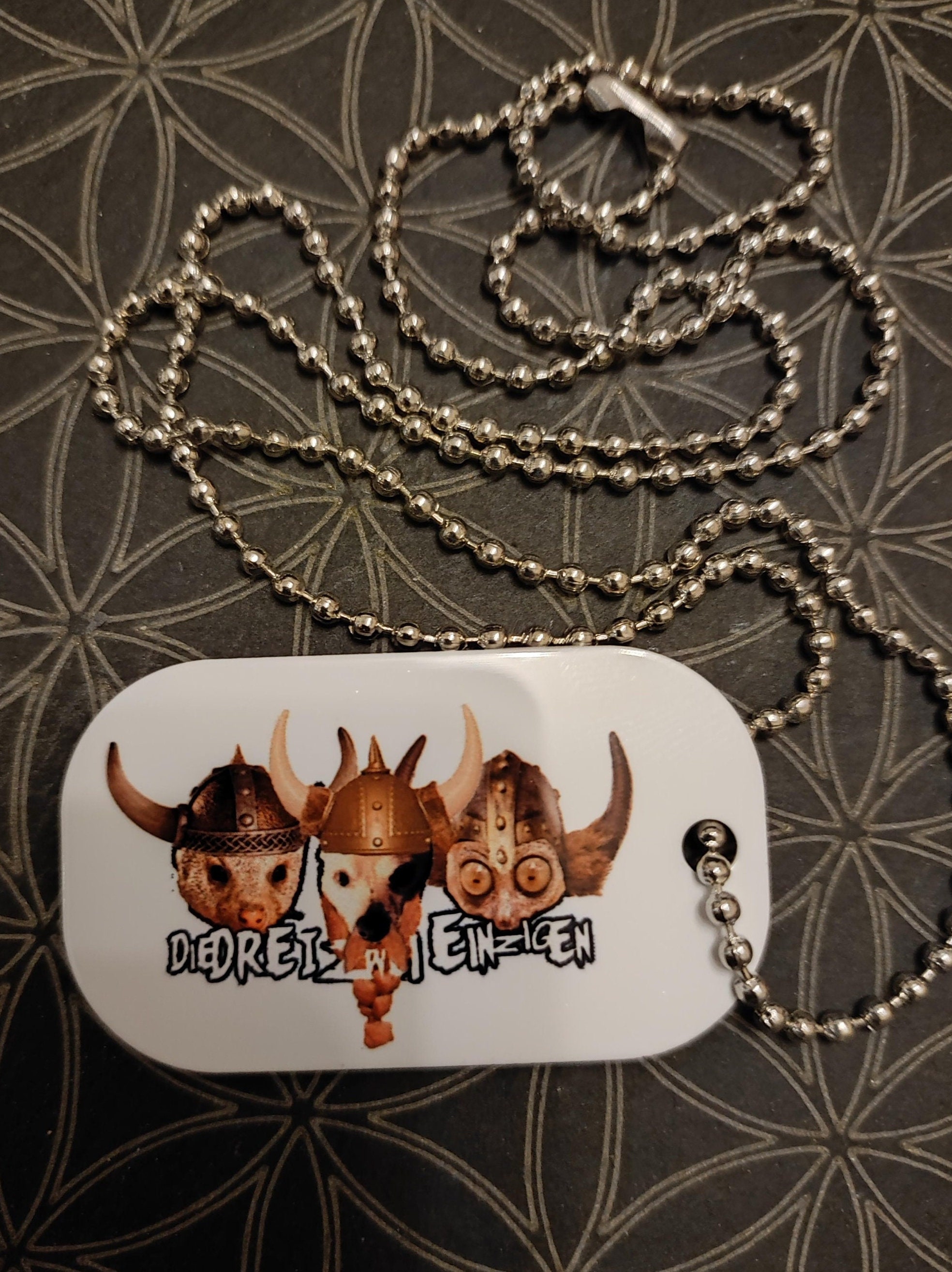 DWD Mungo Merch - Dog Tag - The Three Two Only Barbarians - Pendant Brand