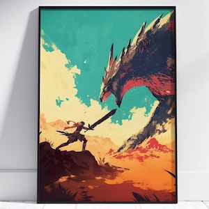 Monster Hunter Tapestry - Etsy