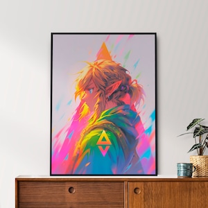 Link - Legend of Zelda - Colour Splash Art Print (Digital Download)