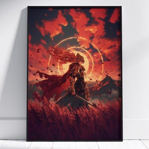Malenia, Elden Ring, Gaming Poster, Anime Poster, Printable Wall Art, Bedroom Art, Home Decor, Digital Download