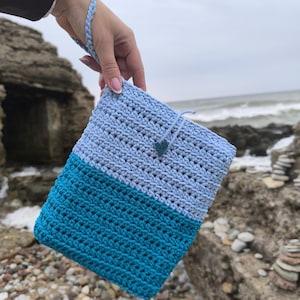 Handmade Crochet Book Sleeve: Soft Tablet Cover, Bible Case