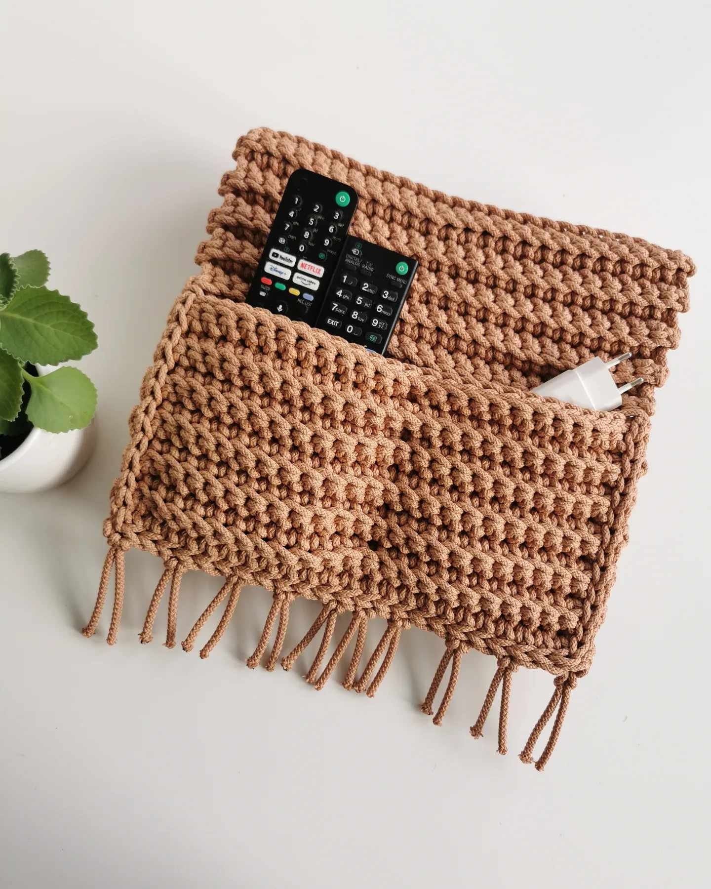 Handmade Crochet Remote Control Holder - Etsy