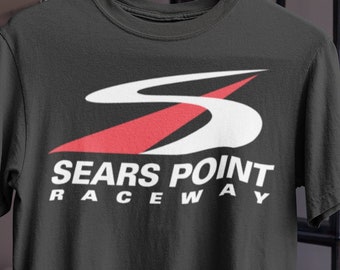 Sears Point Raceway Sonoma Throwback T-shirt unisexe en coton épais
