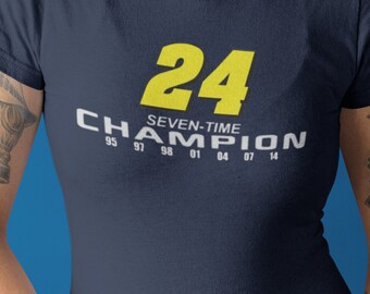 Jeff Gordon 7 Time Champion Unisex Heavy Cotton Tee