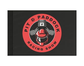Pit & Paddock Racing Show Flag
