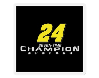 Jeff Gordon 7 Time Champion Die-Cut Magnets