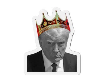 King Trump Mugshot Die-Cut Magnets