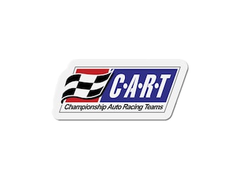 CART Indycar Vintage Throwback Racing Logo Die-Cut Magnets