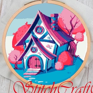 Modern Cross Stitch Pattern PDF - Counted Pattern Embroidery - Spring - Embroidery House