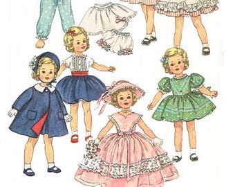 Vintage Sewing Pattern Dolls 17" Wardrobe Clothes for Dolls  Simplicity 3217 Digital Download PDF